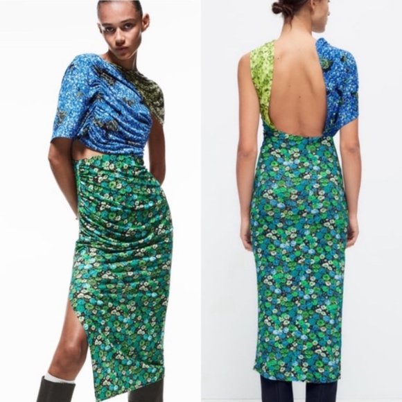 Zara Dresses Influencer Favorite Zara Floral Print Dress Poshmark